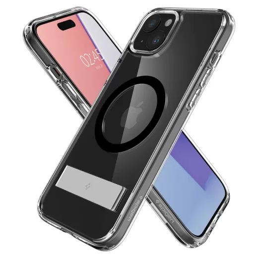 Прозрачный чехол Spigen Ultra Hybrid S (MagFit) Black для iPhone 15 (ACS06808)