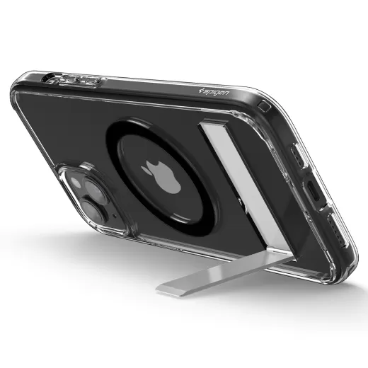 Прозрачный чехол Spigen Ultra Hybrid S (MagFit) Black для iPhone 15 Plus (ACS06666)