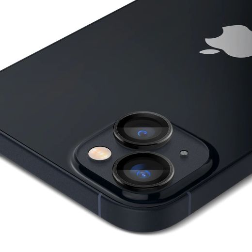 Захисне скло для камери Spigen Optik Pro Lens Protector Black (2 Pack) для iPhone 15 | 15 Plus | 14 | 14 Plus (AGL05213)