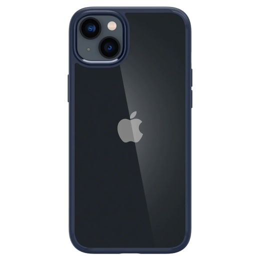 Прозрачный чехол Spigen Ultra Hybrid Navy Blue для iPhone 14 (ACS05045)