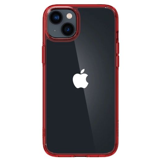 Прозрачный чехол Spigen Ultra Hybrid Red Crystal для iPhone 14 (ACS05042)