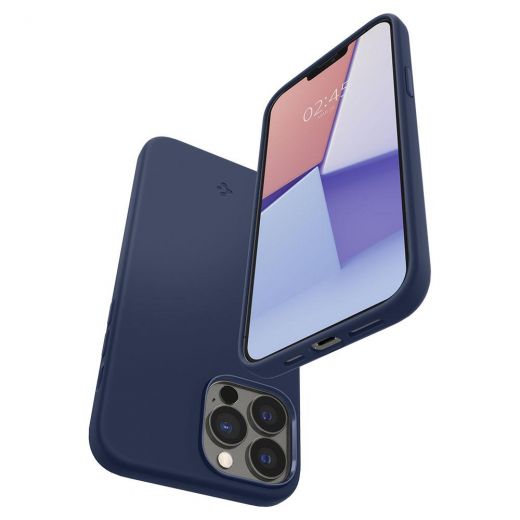 Чехол Spigen Silicone Fit Navy Blue для iPhone 13 Pro (ACS03285)