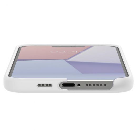 Чохол Spigen Silicone Fit White для iPhone 13 Pro (ACS03284)