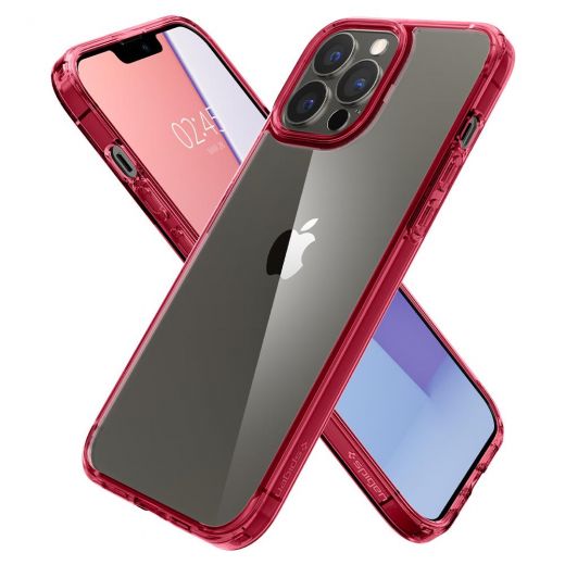 Чехол Spigen Ultra Hybrid Red Crystal для iPhone 13 Pro (ACS03263)