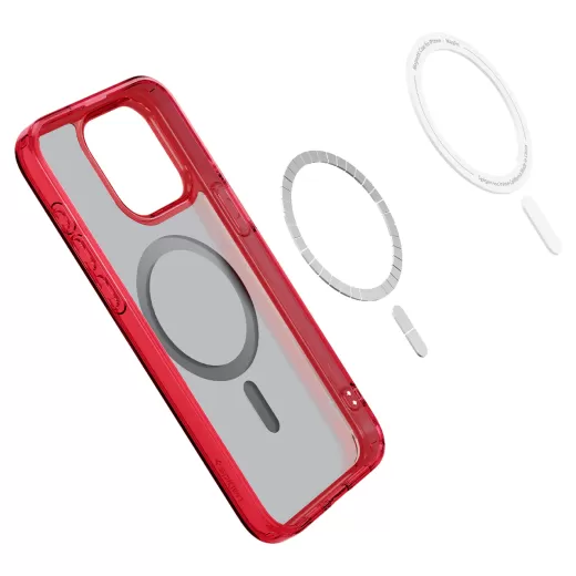 Чохол Spigen Ultra Hybrid (MagFit) Frost Red для iPhone 15 Pro Max (ACS07056)