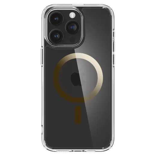 Чехол Spigen Ultra Hybrid (MagFit) Gold для iPhone 15 Pro (ACS06718)