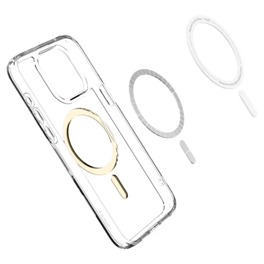 Чехол Spigen Ultra Hybrid (MagFit) Gold для iPhone 15 Pro (ACS06718)