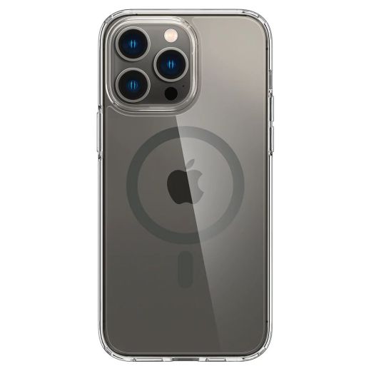Прозорий чохол Spigen Ultra Hybrid (MagFit) Graphite для iPhone 14 Pro (ACS04970)