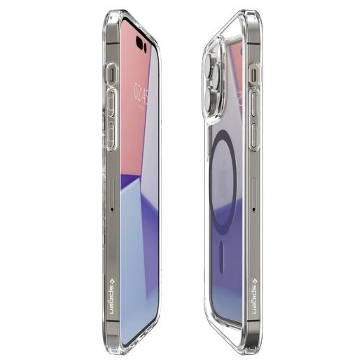 Прозрачный чехол Spigen Ultra Hybrid (MagFit) Graphite для iPhone 14 Pro (ACS04970)
