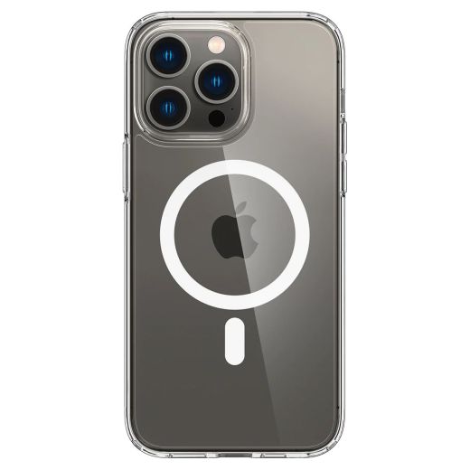 Прозорий чохол  Spigen Ultra Hybrid (MagFit) White для iPhone 14 Pro (ACS04969)