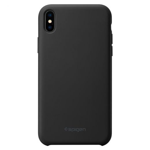 Чохол Spigen Silicone Fit Black для iPhone XS Max