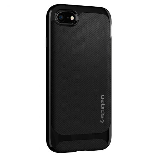 Чехол Spigen Neo Hybrid Herringbone Shiny Black (054CS22200) для iPhone SE (2020)