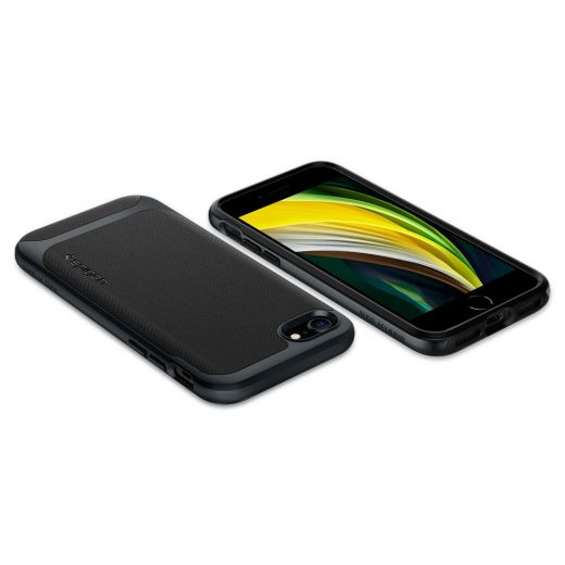 Чохол Spigen Neo Hybrid Herringbone Metal Slate (ACS00952) для iPhone SE (2020)