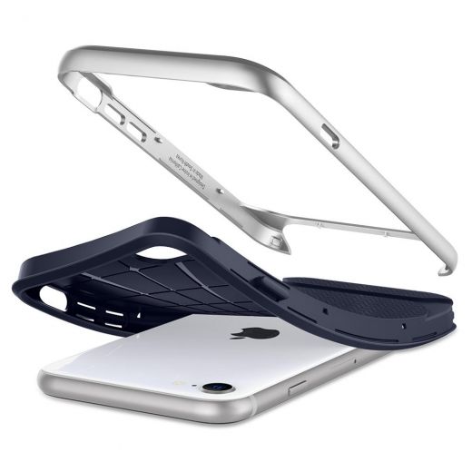 Чохол Spigen Neo Hybrid Herringbone Satin Silver (054CS22199) для iPhone SE (2020)