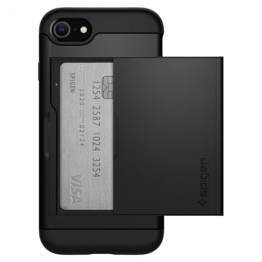 Чехол Spigen Slim Armor CS Black (042CS20455) для iPhone SE (2020)