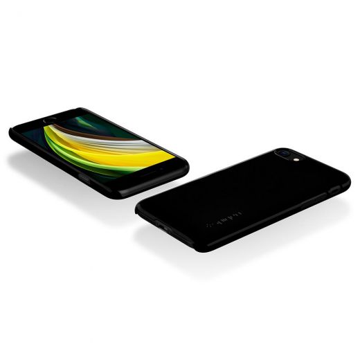 Чехол Spigen Thin Fit Jet Black (042CS20845) для iPhone SE (2020)