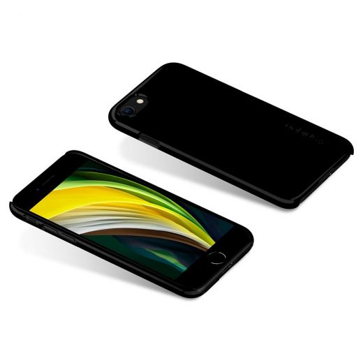 Чохол Spigen Thin Fit Jet Black (042CS20845) для iPhone SE (2020)