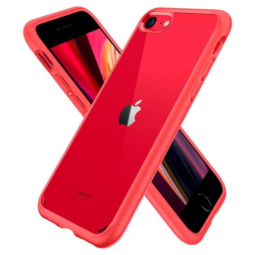 Чохол Spigen Ultra Hybrid 2 Red (042CS21724) для iPhone SE (2020)