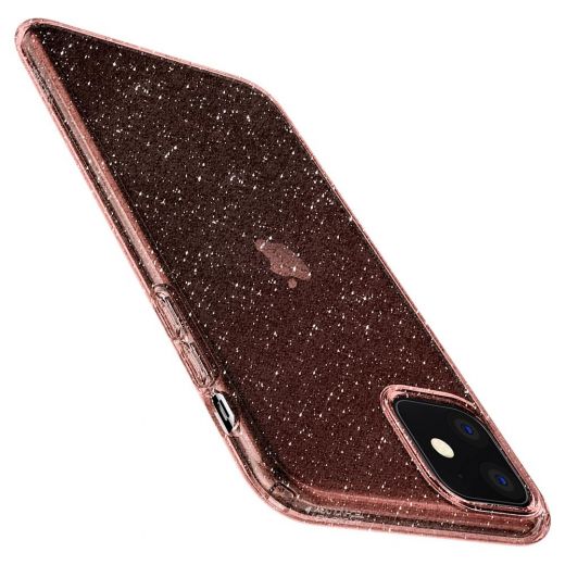Чехол Spigen Liquid Crystal Glitter Rose Quartz для iPhone 11