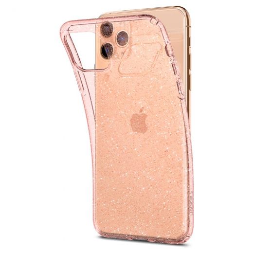 Чехол Spigen Liquid Crystal Glitter Rose Quartz для iPhone 11 Pro Max