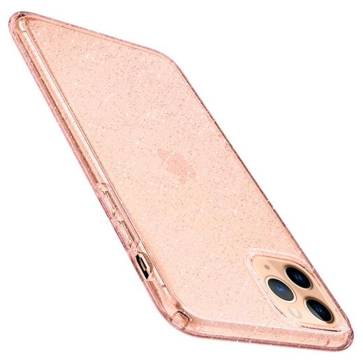 Чохол Spigen Liquid Crystal Glitter Rose Quartz для iPhone 11 Pro Max