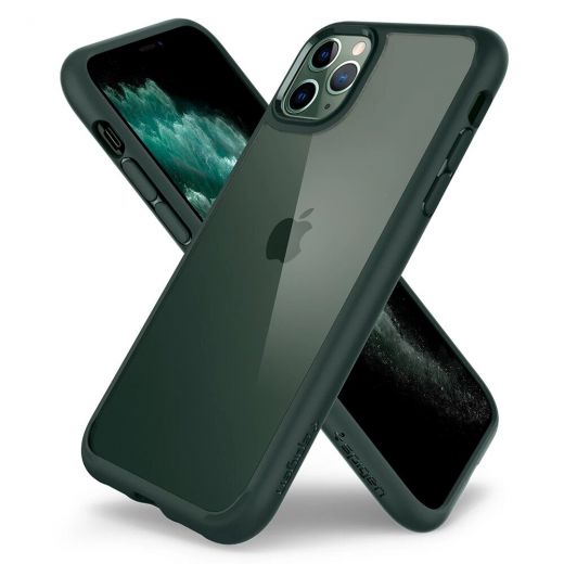 Чехол Spigen Ultra Hybrid Midnight Green для iPhone 11 Pro Max