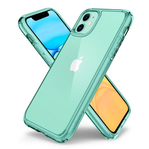 Чехол Spigen Ultra Hybrid Green Crystal для iPhone 11
