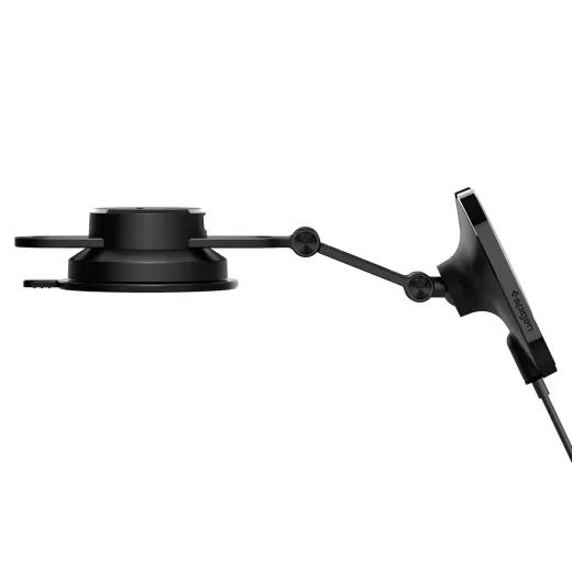Автодержатель с беспроводной зарядкой Spigen ITM35W OneTap Pro 3 Magnetic Dashboard Black with MagSafe (ACP03695)