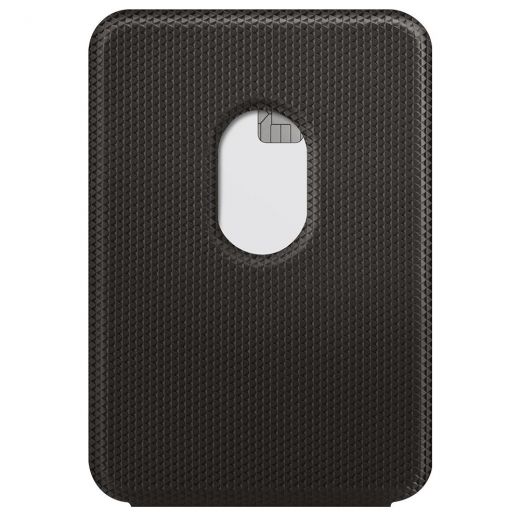 Шкіряний чохол-гаманець з підставкою Spigen MagSafe Card Holder Smart Fold Wallet Gunmetal для iPhone 12 mini | 12 | 12 Pro | 12 Pro Max
