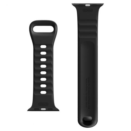 Ремешок Spigen Silicone Fit Black для Apple Watch 45mm | 44mm | 42mm (062MP25400)