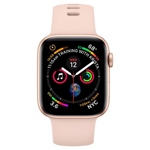 Ремінець Spigen Silicone Fit Rose Gold для Apple Watch 45mm | 44mm | 42mm (062MP25401)