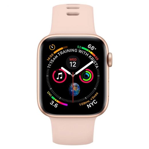 Ремінець Spigen Silicone Fit Rose Gold для Apple Watch 38/40 mm