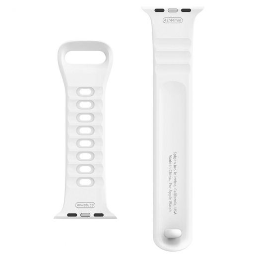 Ремінець Spigen Silicone Fit White для Apple Watch 45mm | 44mm | 42mm (062MP25402)