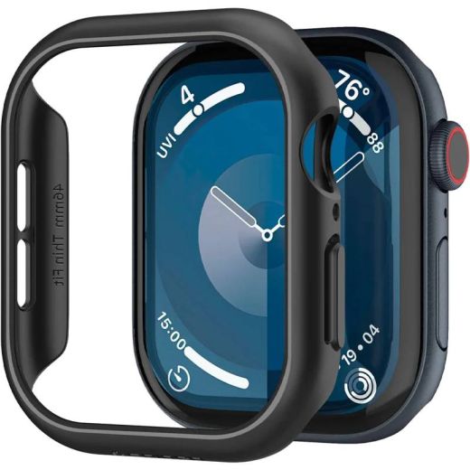 Чохол Spigen Thin Fit Black для Apple Watch Series 10 (2024) 46мм (ACS08601)