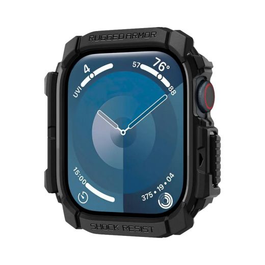 Протиударний чохол Spigen Rugged Armor Matte Black для Apple Watch Series 10 (2024) 46мм (ACS08597)