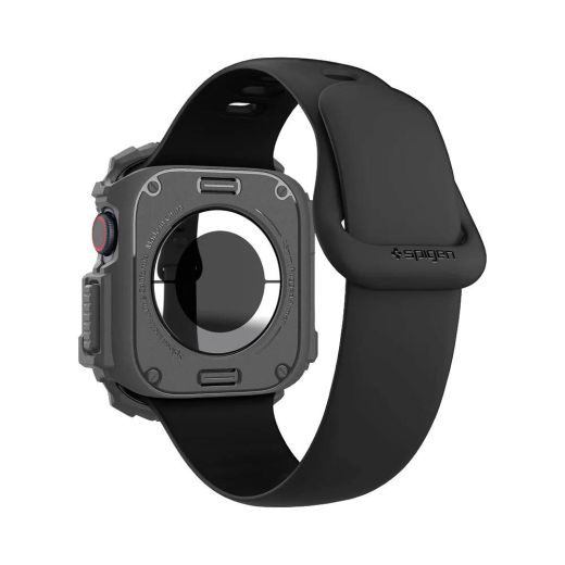 Противоударный чехол Spigen Rugged Armor Dark Gray для Apple Watch Series 10 (2024) 46мм (ACS08598)