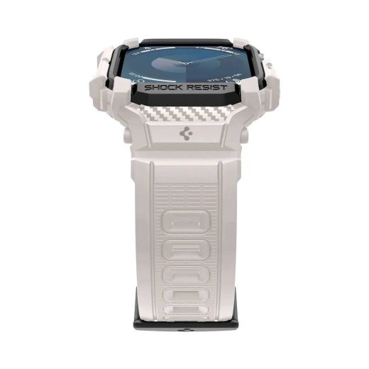 Протиударний чохол з ремінцем Spigen Rugged Armor Pro Dune Beige для Apple Watch Series 10 (2024) 46мм (ACS08607)