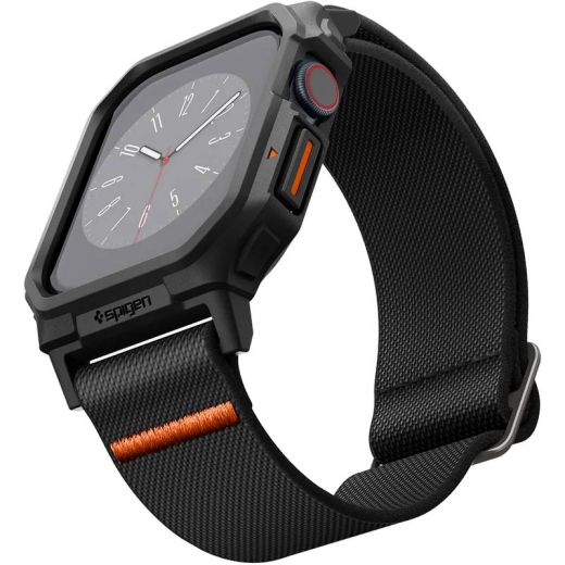 Чехол с ремешком Spigen Lite Fit Pro Matte Black для Apple Watch Series 10 (2024) 46мм (ACS08609)