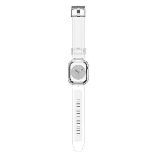 Прозорий ремінець з чохлом Spigen Liquid Crystal Pro Crystal Clear для Apple Watch 9 | 8 | 7 (45 | 44 мм) (ACS02006)