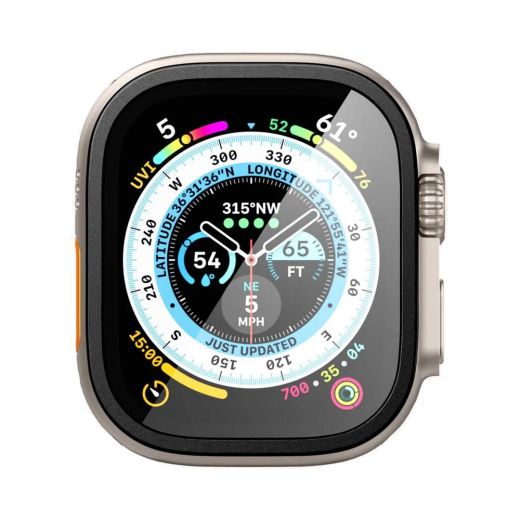 Защитное стекло Glas.tR Slim Pro Black для Apple Watch Ultra (49мм) (AGL06955)