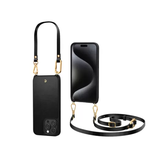 Чохол з ремінцем Spigen Cyrill Classic Charm Black для iPhone 15 Pro Max (ACS06636)
