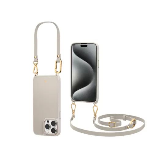 Чехол с ремешком Spigen Cyrill Classic Charm Cream для iPhone 15 Pro Max (ACS06637)