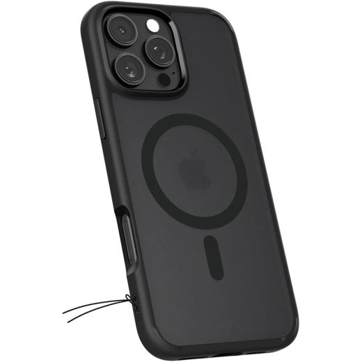 Прозорий чохол Spigen Ultra Hybrid MagSafe Frost Black для iPhone 16 Pro (ACS08134)