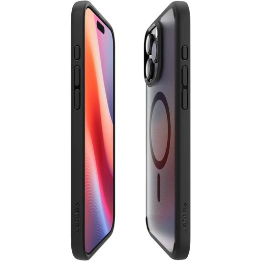 Прозорий чохол Spigen Ultra Hybrid MagSafe Frost Black для iPhone 16 Pro (ACS08134)