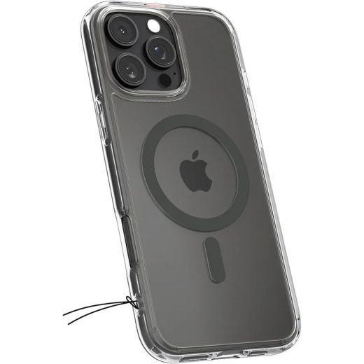 Прозрачный чехол Spigen Ultra Hybrid MagSafe Graphite для iPhone 16 Pro Max (ACS07999)