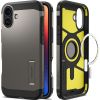 Противоударный чехол Spigen Tough Armor AI MagSafe Gunmetal для iPhone 16 (ACS08215)