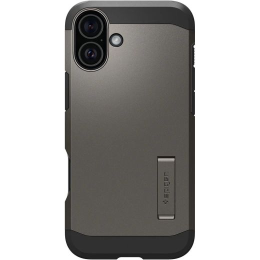 Противоударный чехол Spigen Tough Armor AI MagSafe Gunmetal для iPhone 16 (ACS08215)