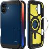 Протиударний чохол Spigen Tough Armor AI MagSafe Navy Blue для iPhone 16 (ACS08086)