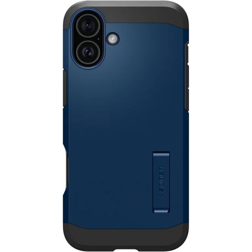 Протиударний чохол Spigen Tough Armor AI MagSafe Navy Blue для iPhone 16 (ACS08086)