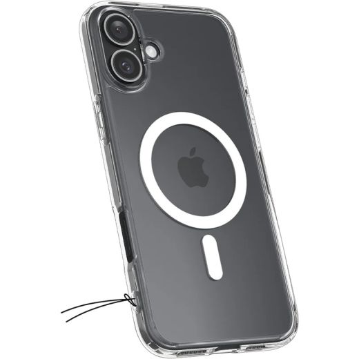 Прозрачный чехол Spigen Ultra Hybrid MagSafe White для iPhone 16 (ACS08205)